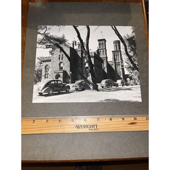 Antique Smithsonian Institution Mounted Architecture Photo - James Renwick - Picture 1 of 5